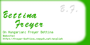 bettina freyer business card